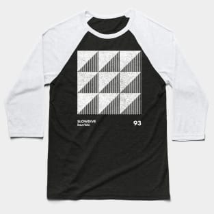 Slowdive / Souvlaki / Minimal Graphic Design Tribute Baseball T-Shirt